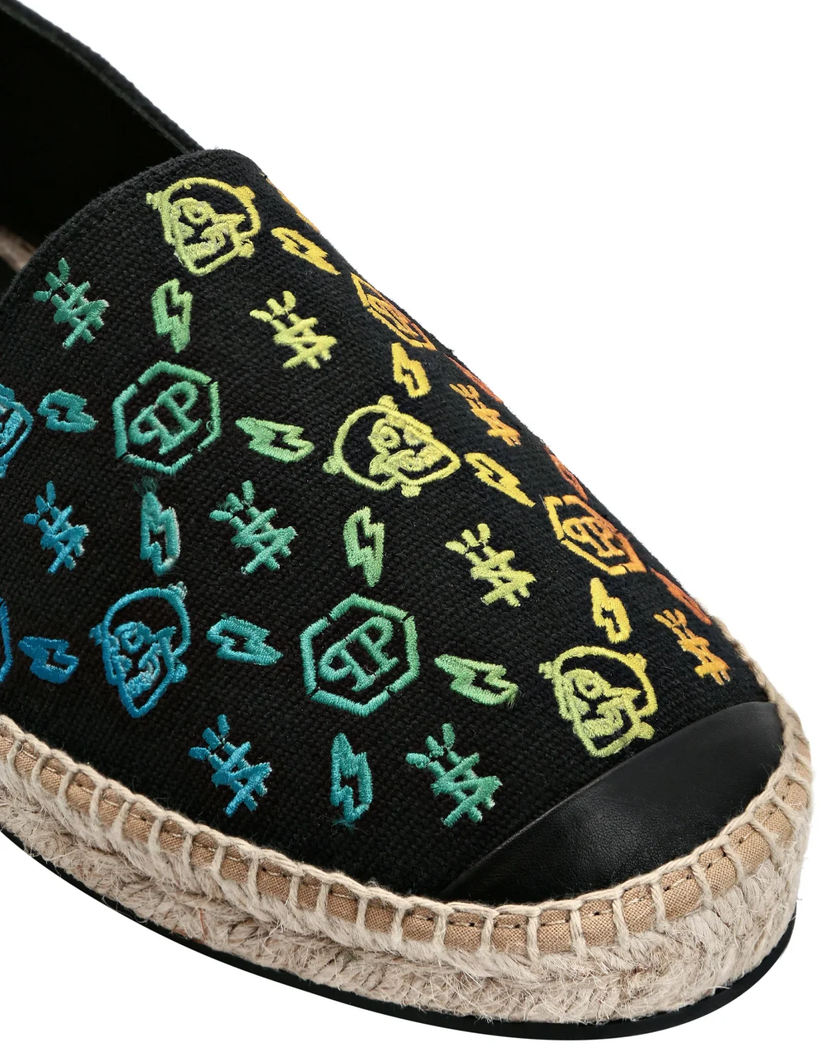 Canvas Espadrillas Embroidery Monogram, цвет: Черный
