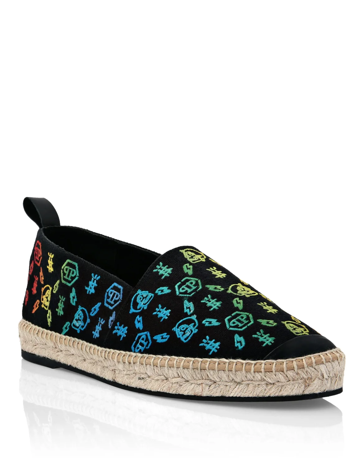 Canvas Espadrillas Embroidery Monogram, цвет: Черный