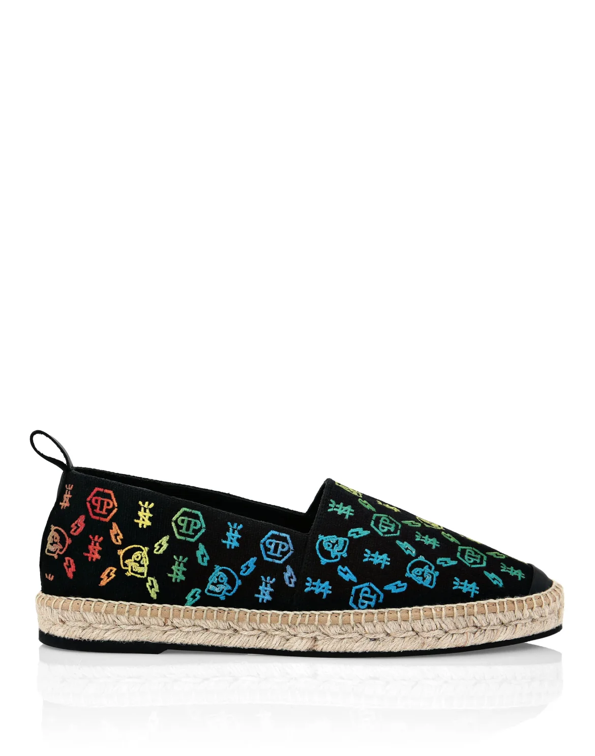 Canvas Espadrillas Embroidery Monogram, цвет: Черный