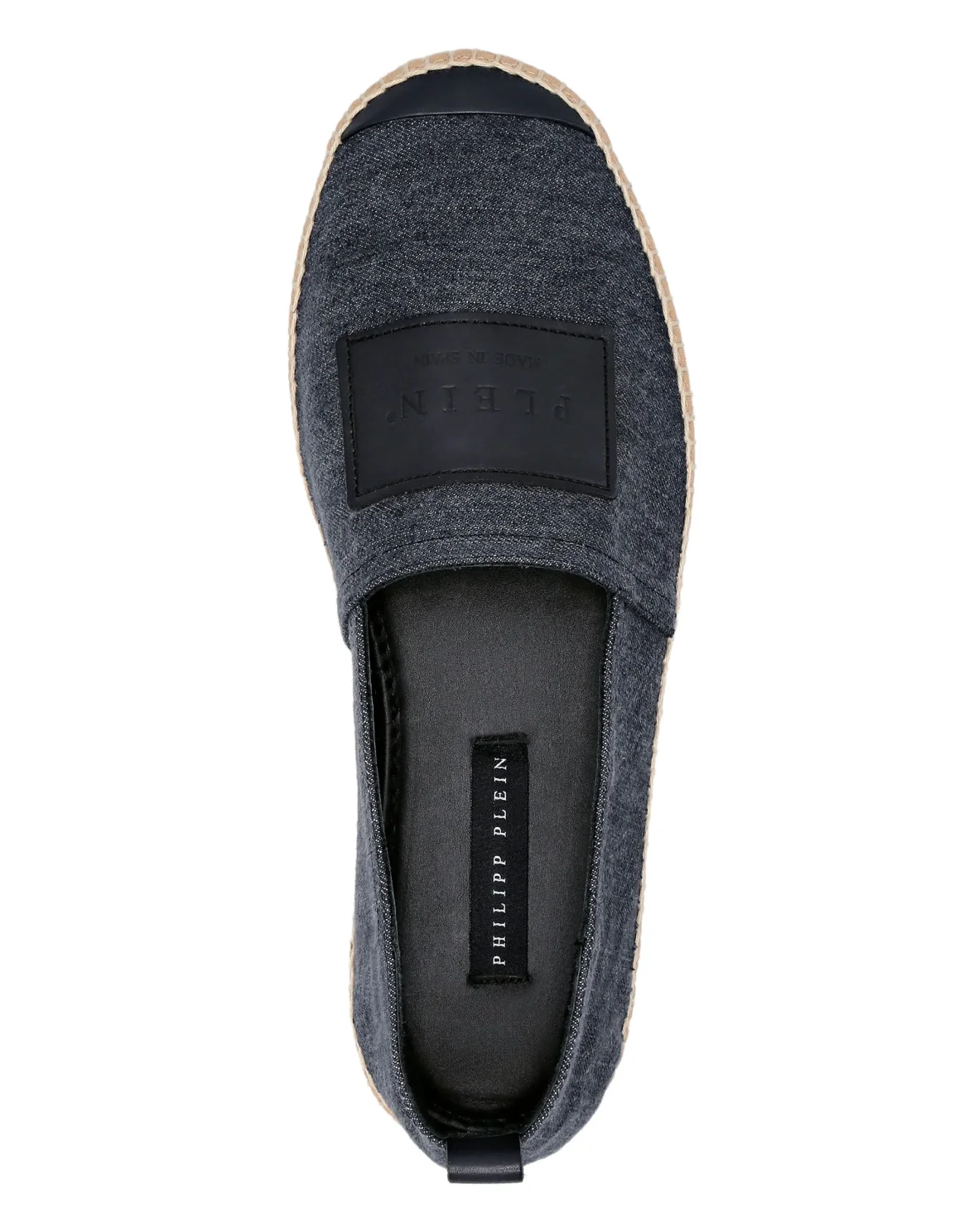 Denim Espadrillas Iconic Plein, цвет: Черный