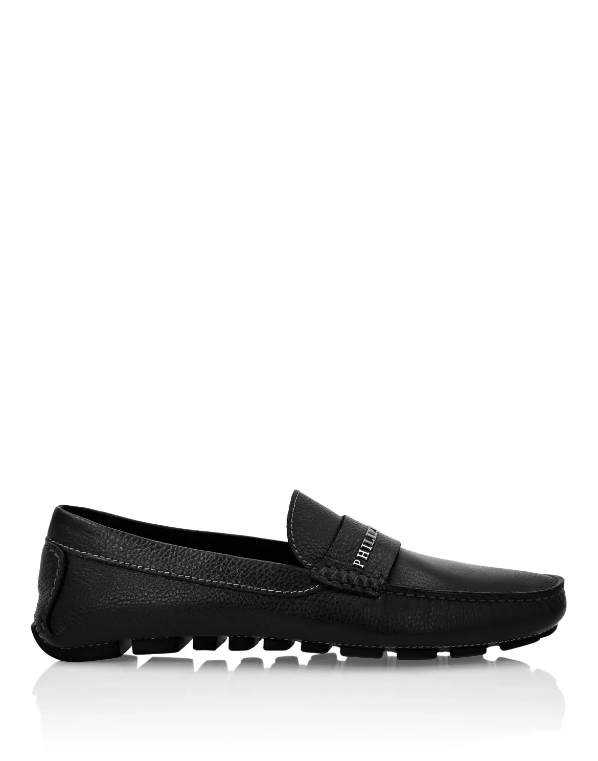 Leather Moccasin, цвет: Черный