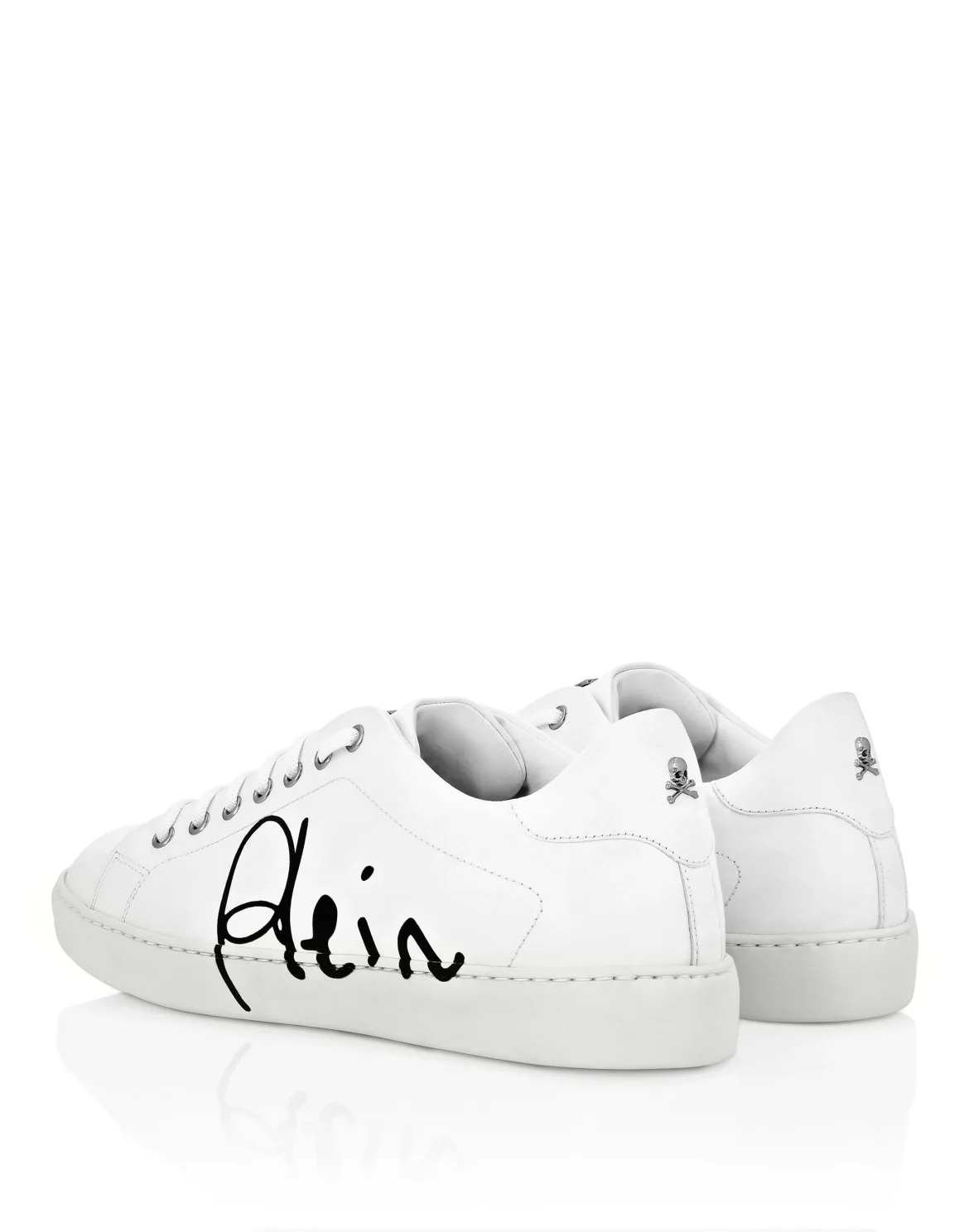 Rubber Leather Lo-Top Sneakers Signature Edition, цвет: Белый