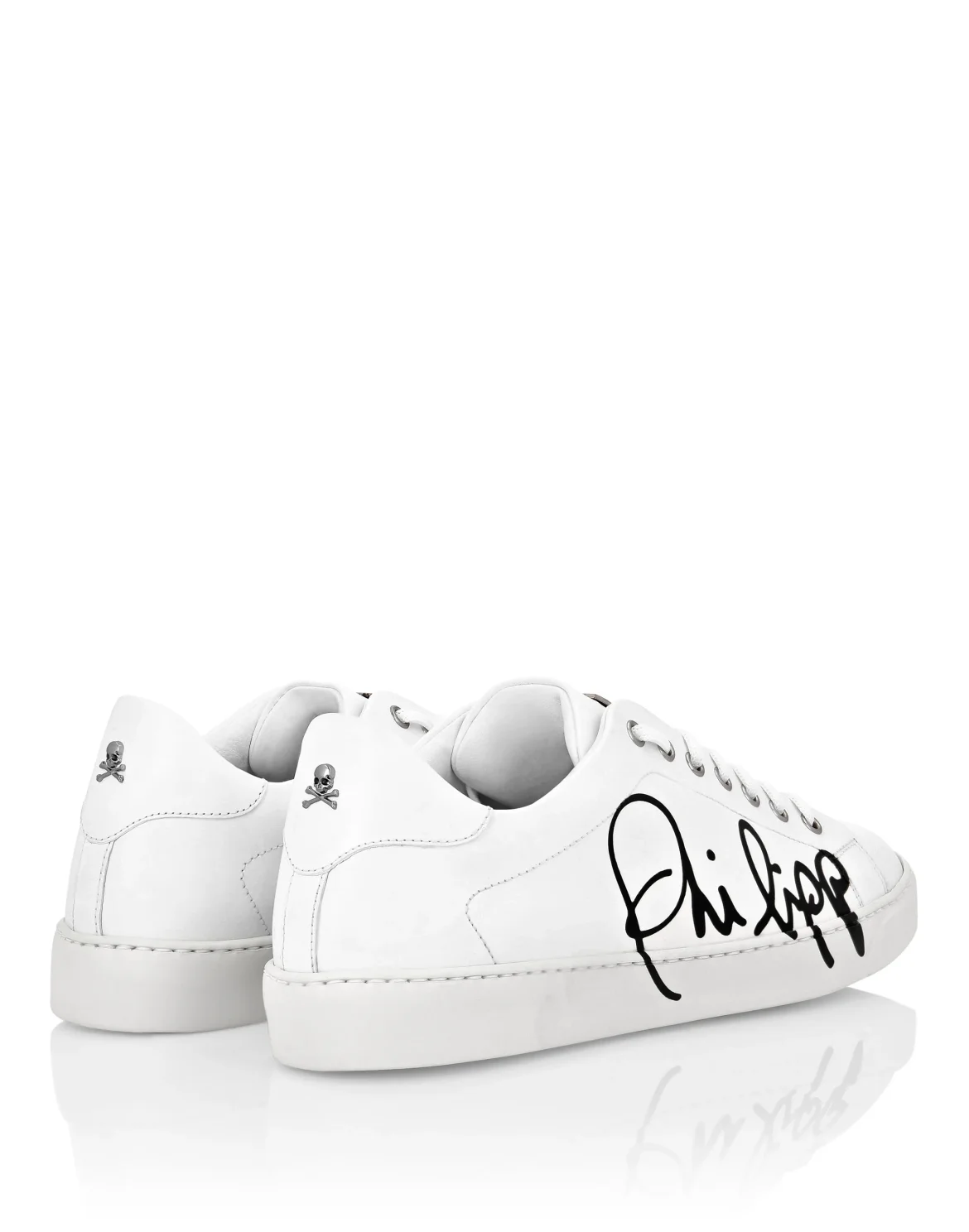 Rubber Leather Lo-Top Sneakers Signature Edition, цвет: Белый