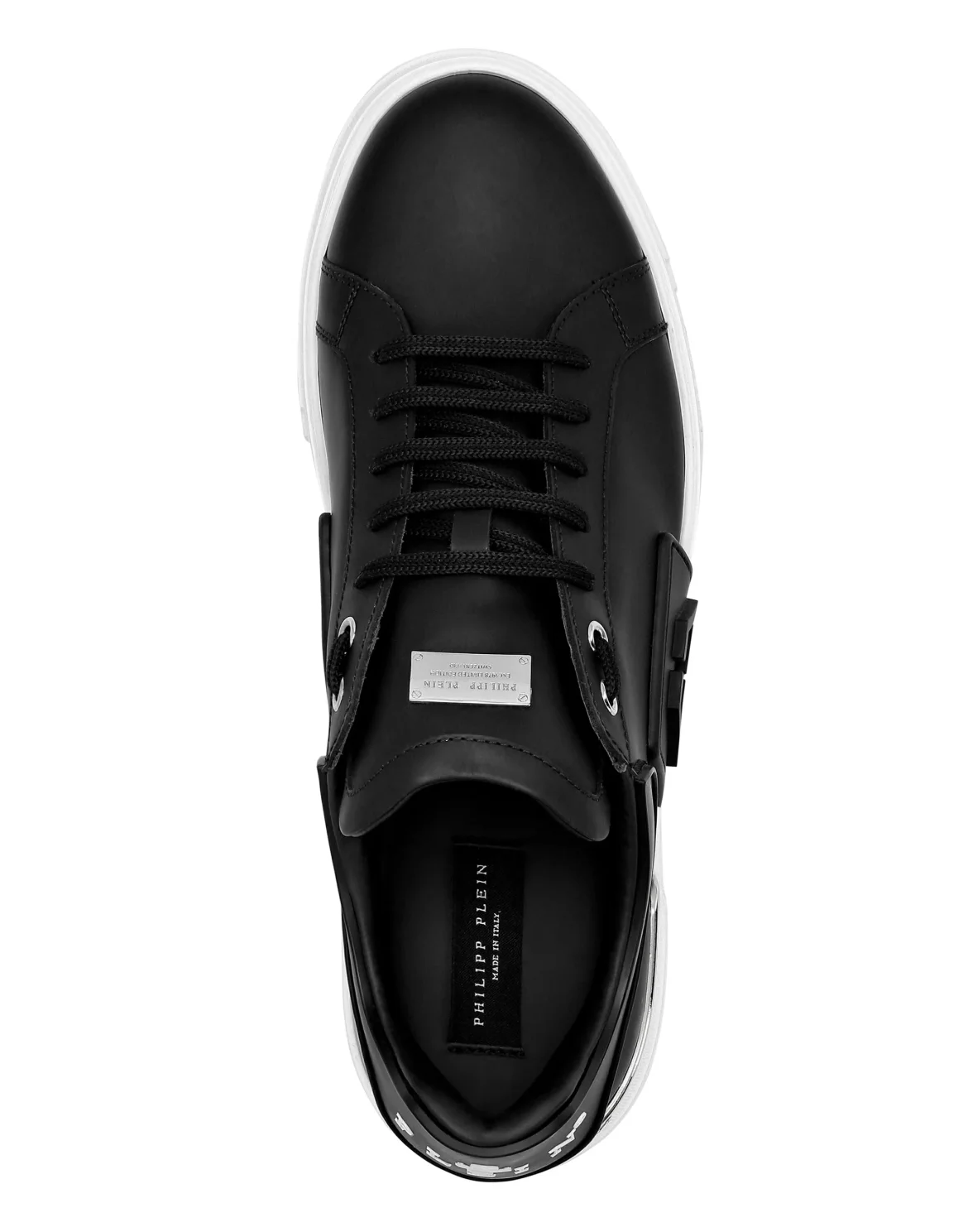 Rubber Leather PHANTOM KICK$ Lo-Top Sneakers Iconic Plein, цвет: Черный