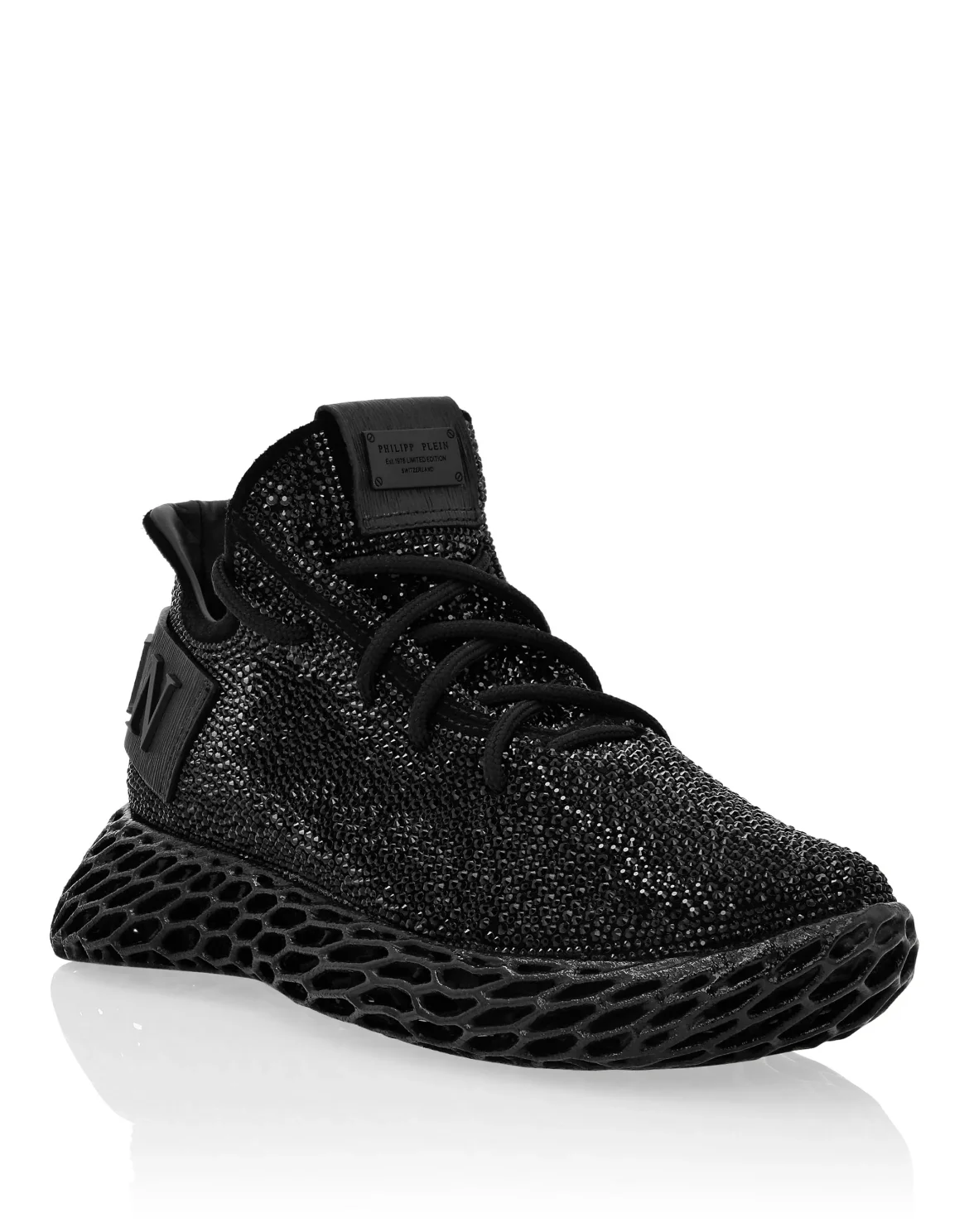 RUNNER SNEAKERS $KELETON CAVIAR, цвет: Черный