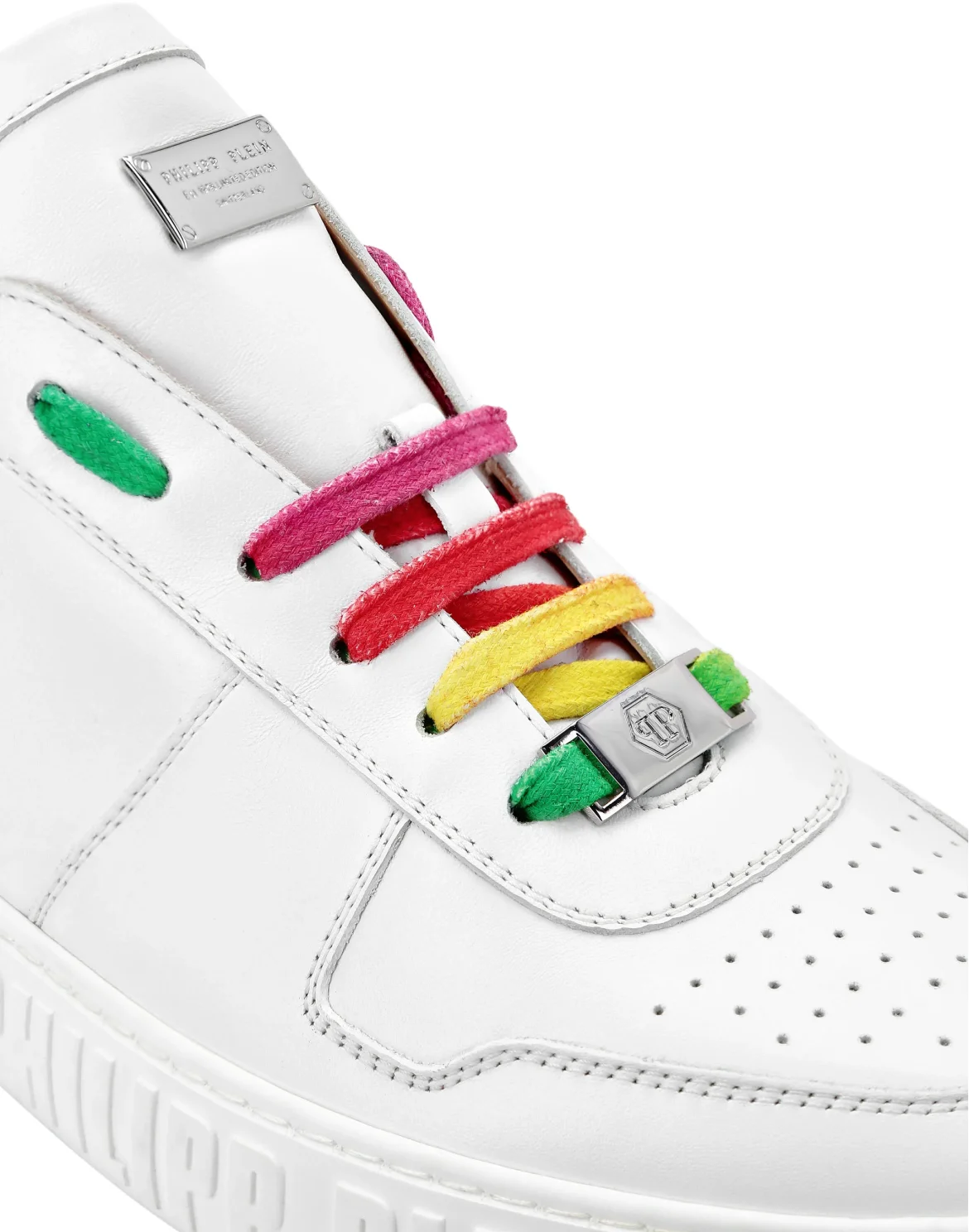 Leather Lo-Top Sneakers King Power, цвет: Белый
