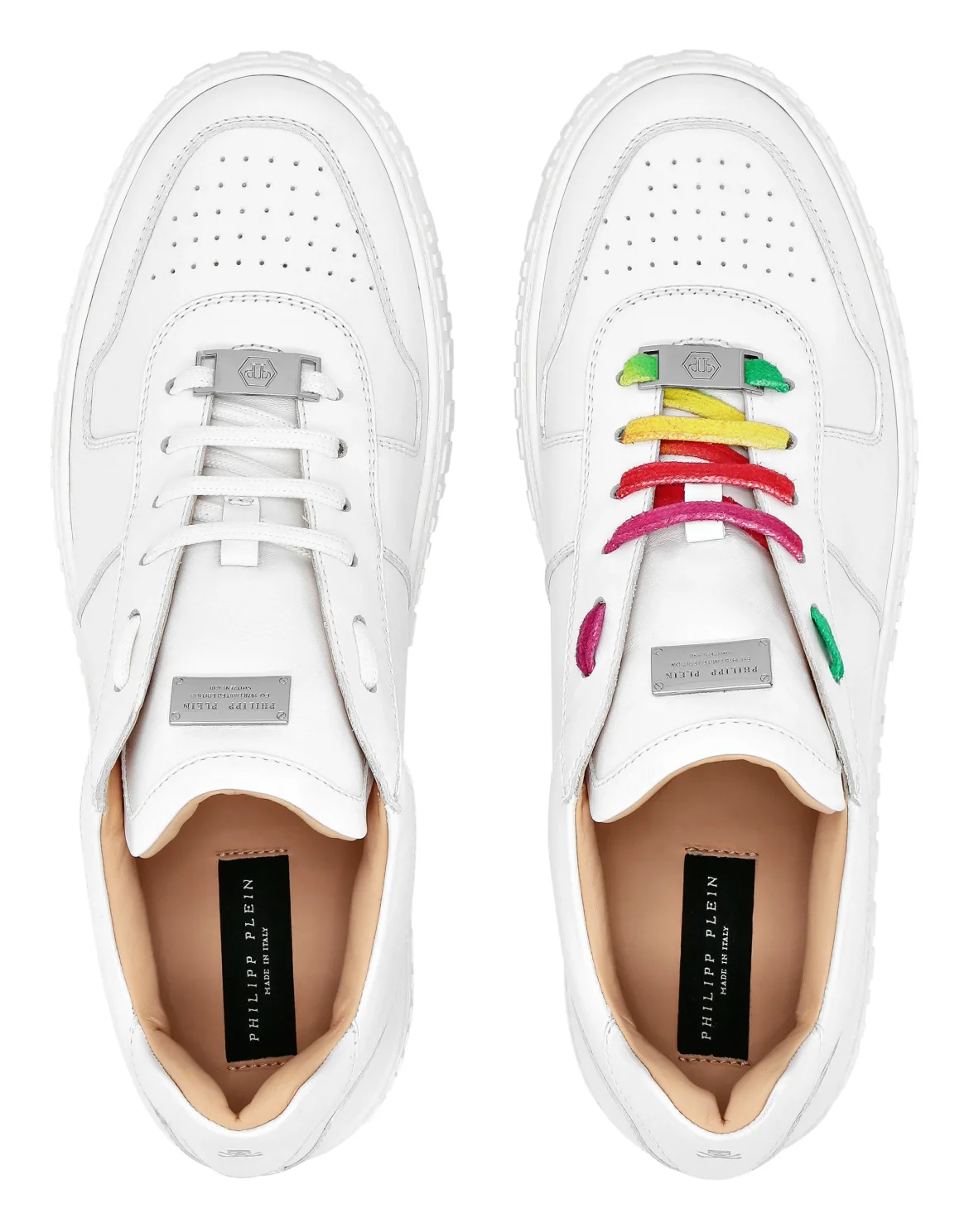 Leather Lo-Top Sneakers King Power, цвет: Белый