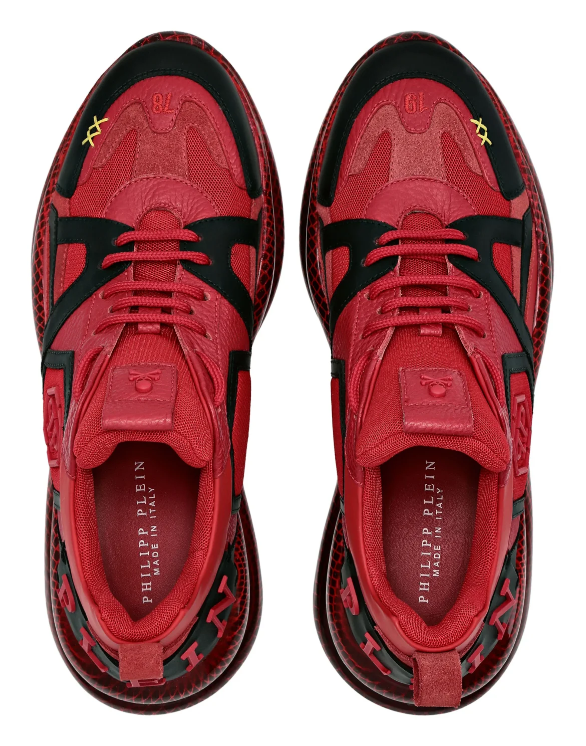 Runner mix materials Plein Hurricane, цвет: Красный