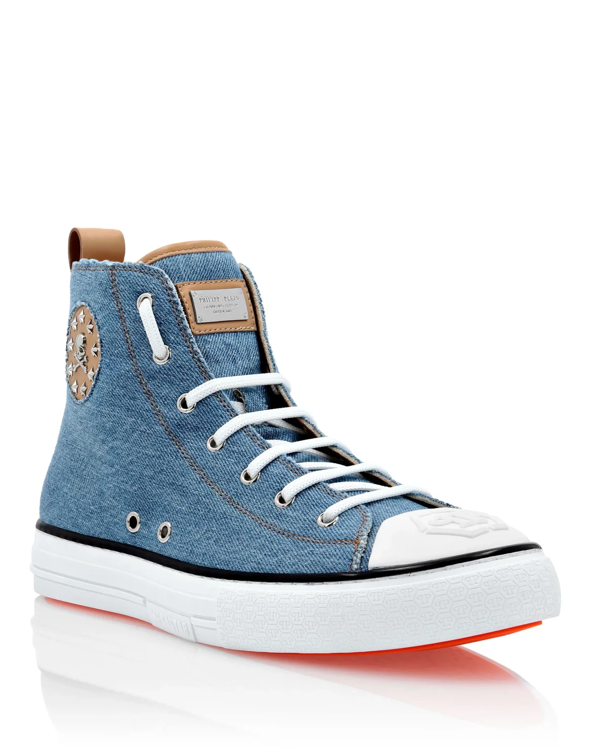 Denim Hi-Top Sneakers Megastar, цвет: Голубой