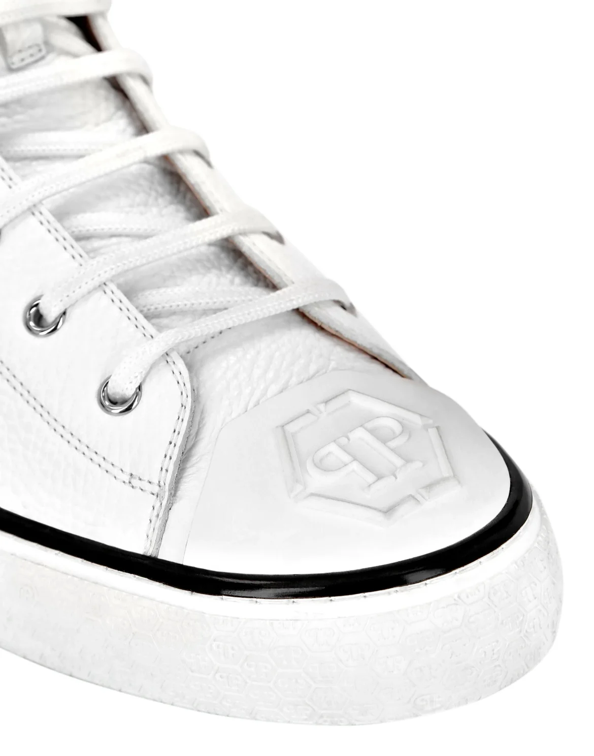 Leather Hi-Top Sneakers Megastar, цвет: Белый