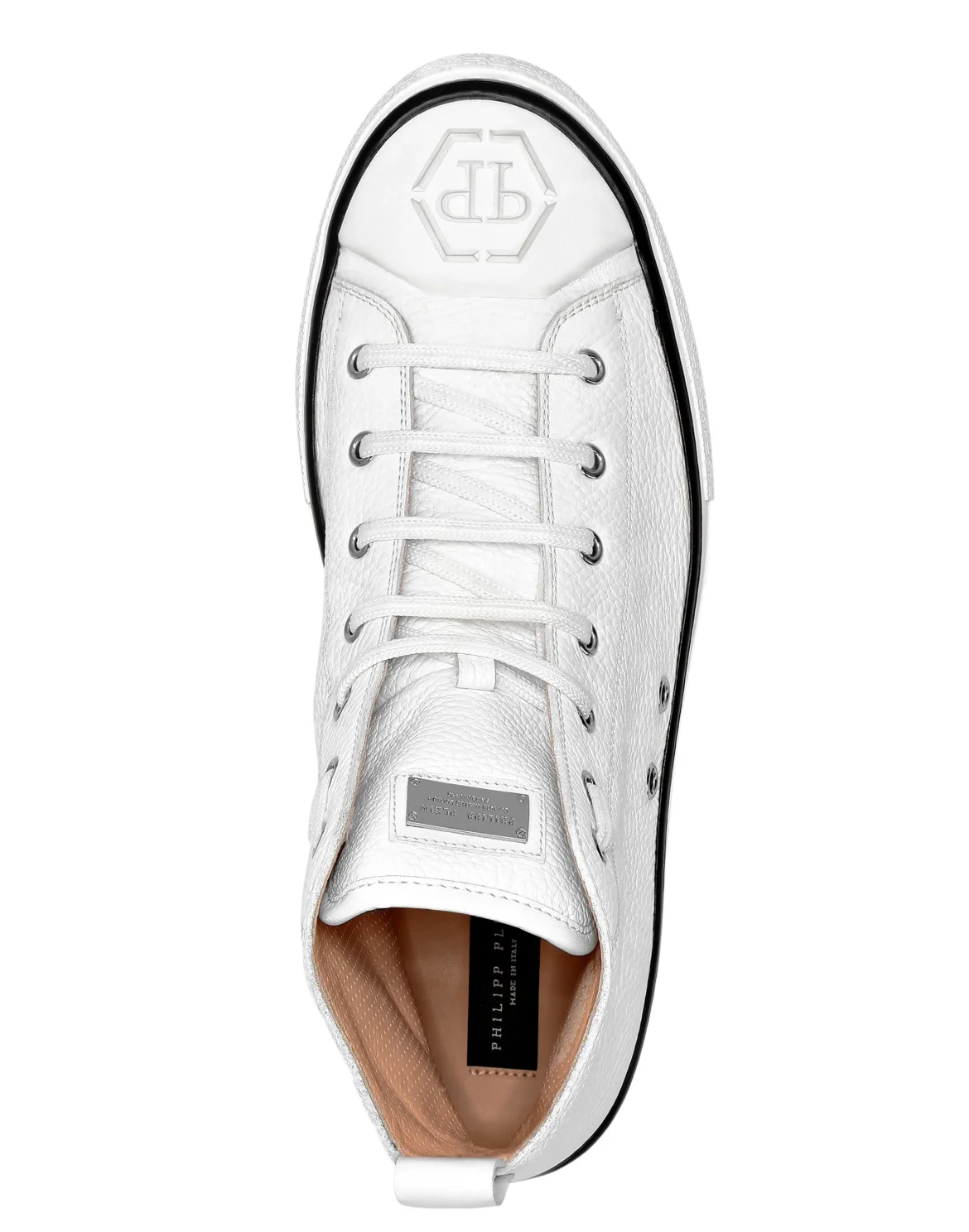 Leather Hi-Top Sneakers Megastar, цвет: Белый