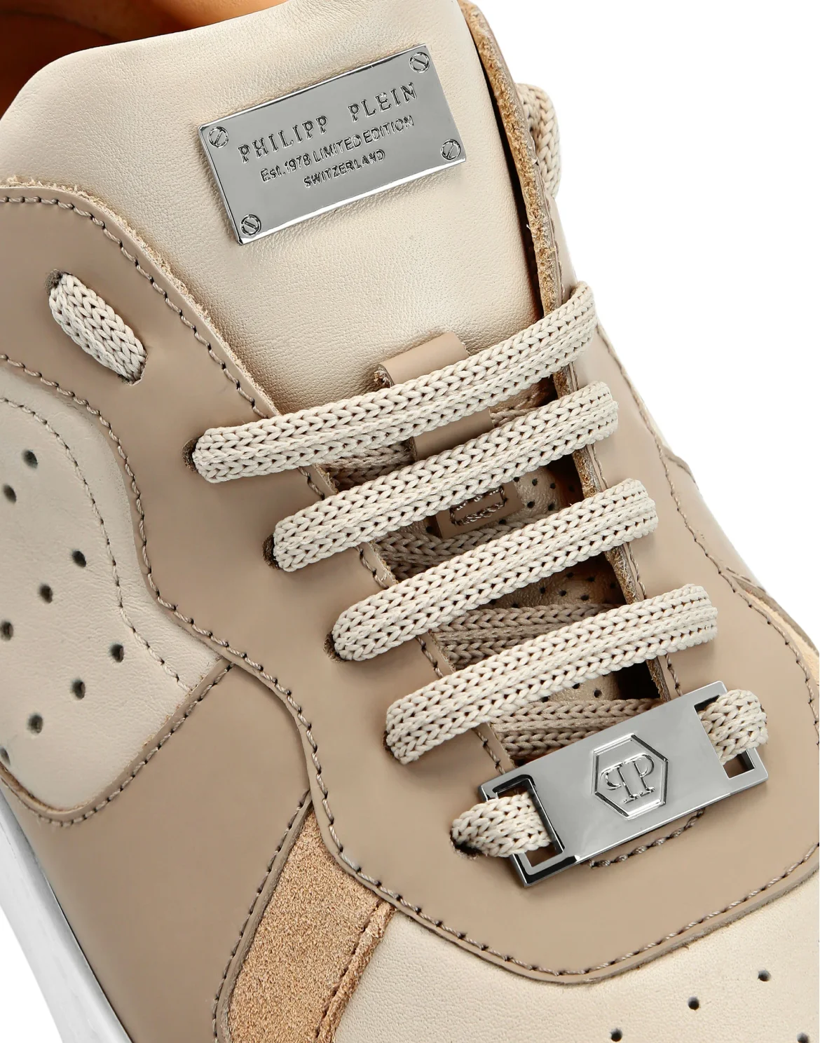Lo-Top Sneakers mix leathers G.O.A.T. TM, цвет: Бежевый