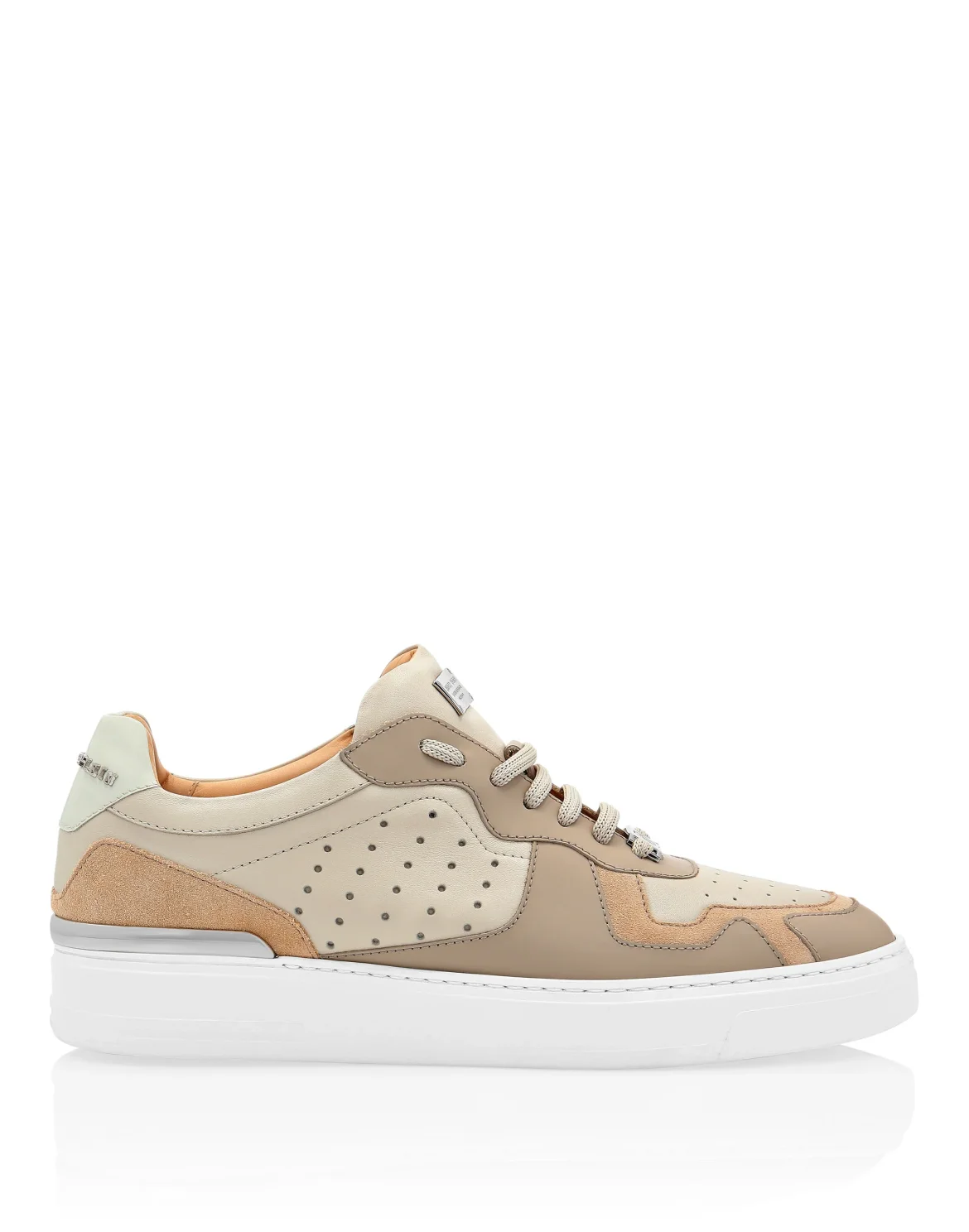 Lo-Top Sneakers mix leathers G.O.A.T. TM, цвет: Бежевый