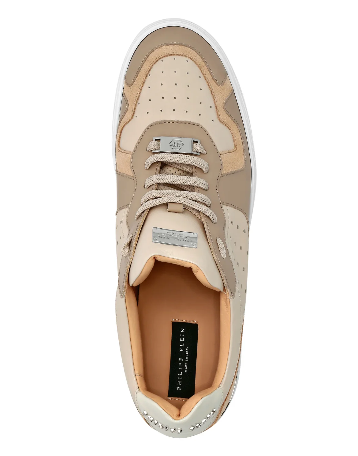 Lo-Top Sneakers mix leathers G.O.A.T. TM, цвет: Бежевый