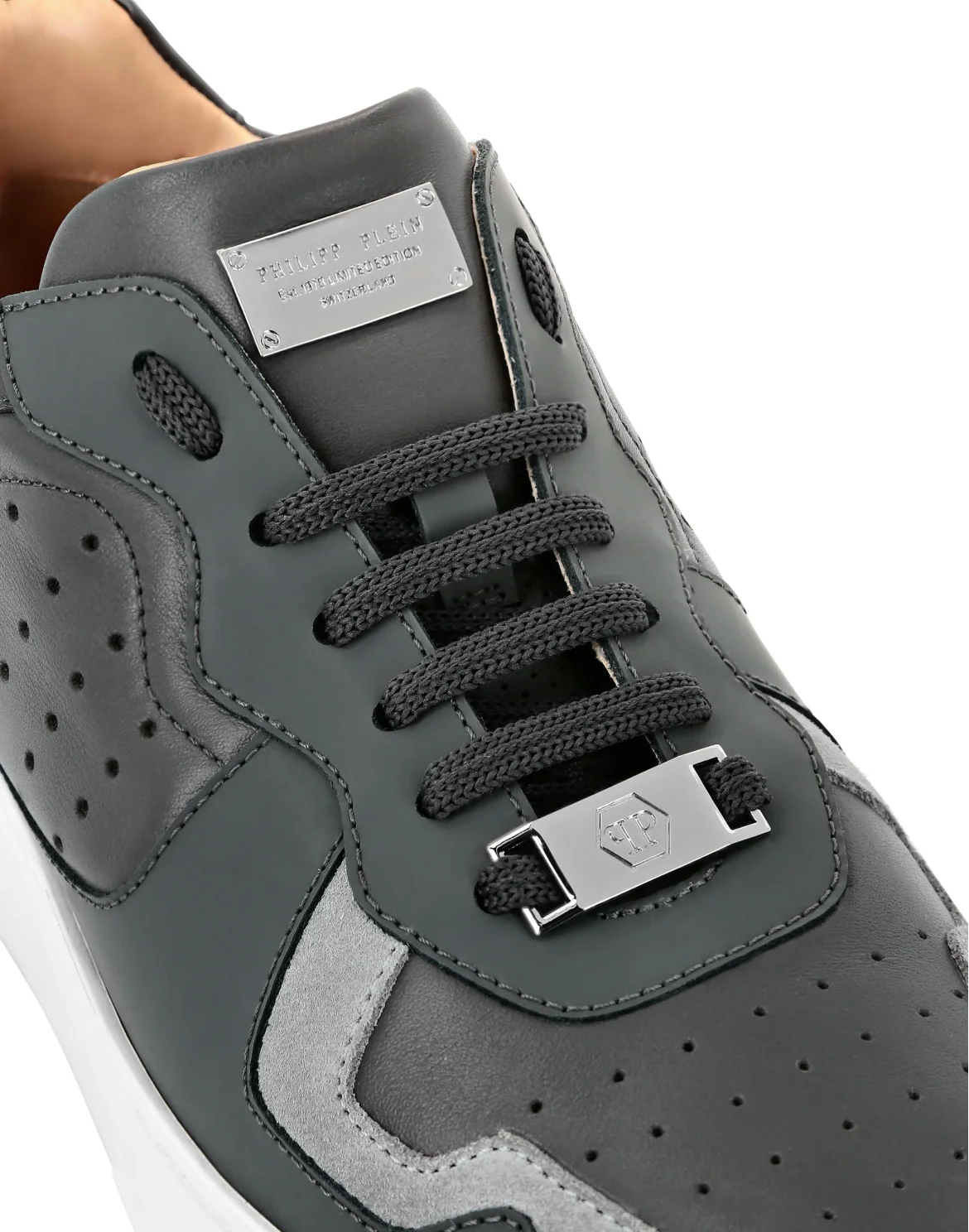 Lo-Top Sneakers mix leathers G.O.A.T. TM, цвет: Серый
