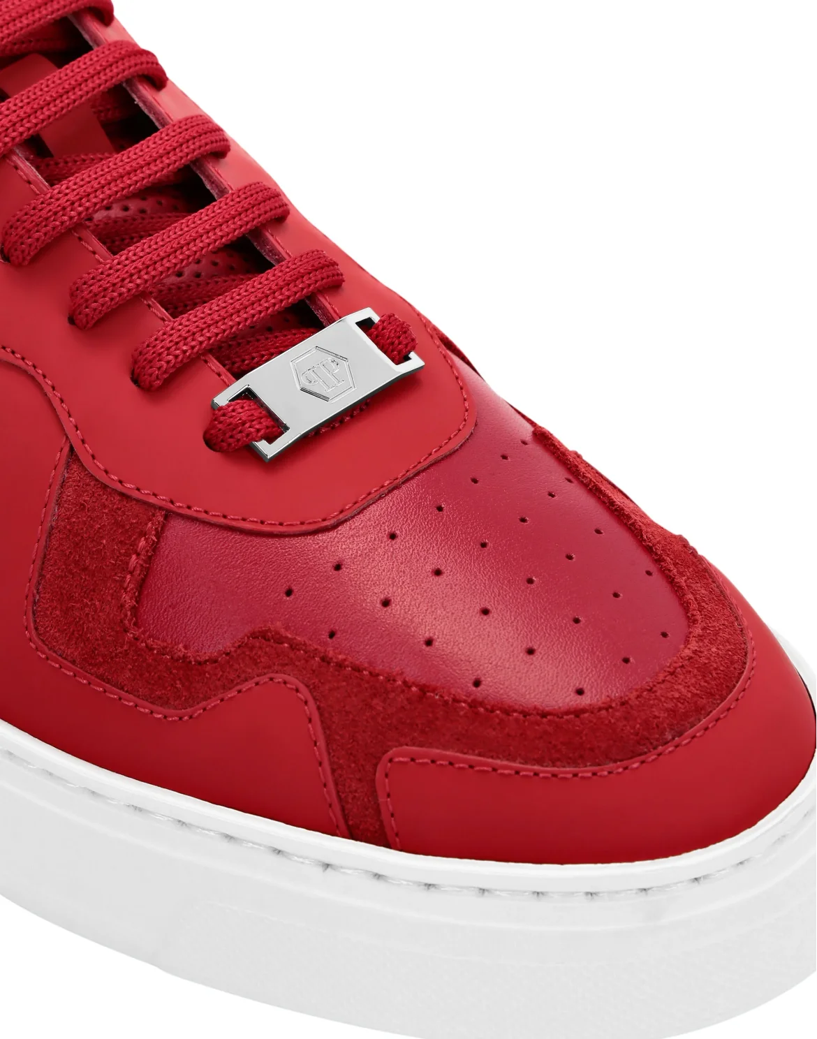 Lo-Top Sneakers mix leathers G.O.A.T. TM, цвет: Красный