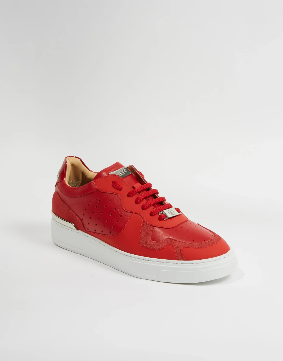 Lo-Top Sneakers mix leathers G.O.A.T. TM, цвет: Красный