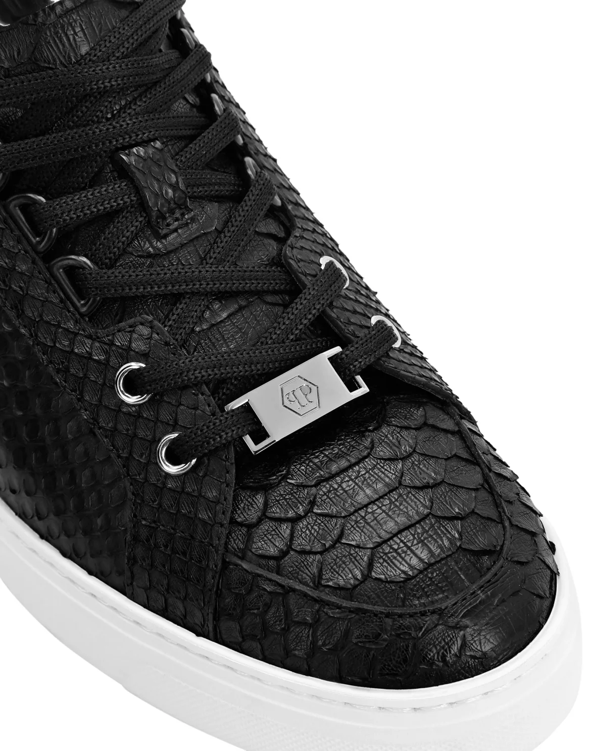 LO-TOP SNEAKERS SILVER $URFER PYTHON, цвет: Черный