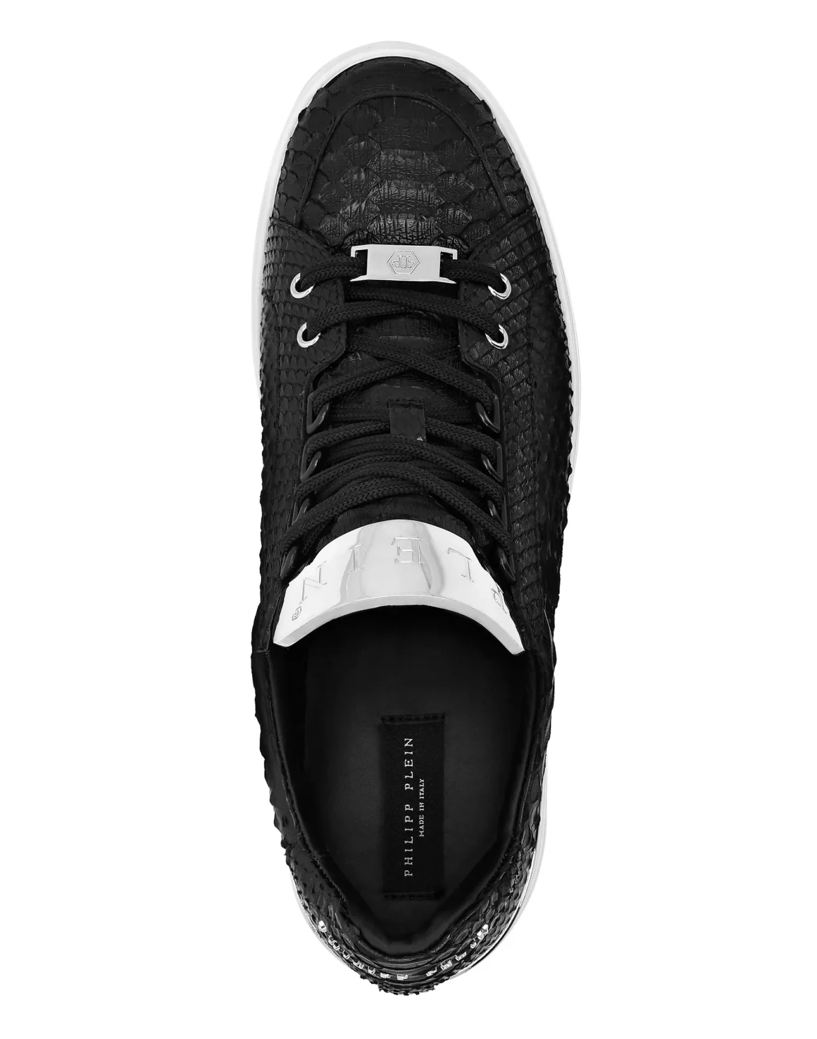LO-TOP SNEAKERS SILVER $URFER PYTHON, цвет: Черный