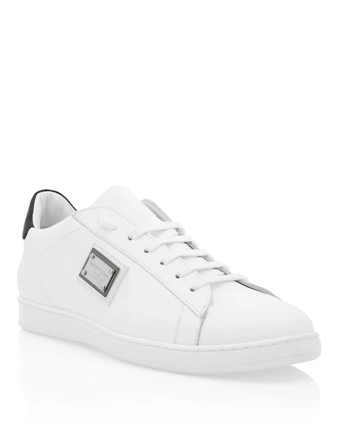 Leather Lo-Top Sneakers Philipp Plein TM, цвет: Белый