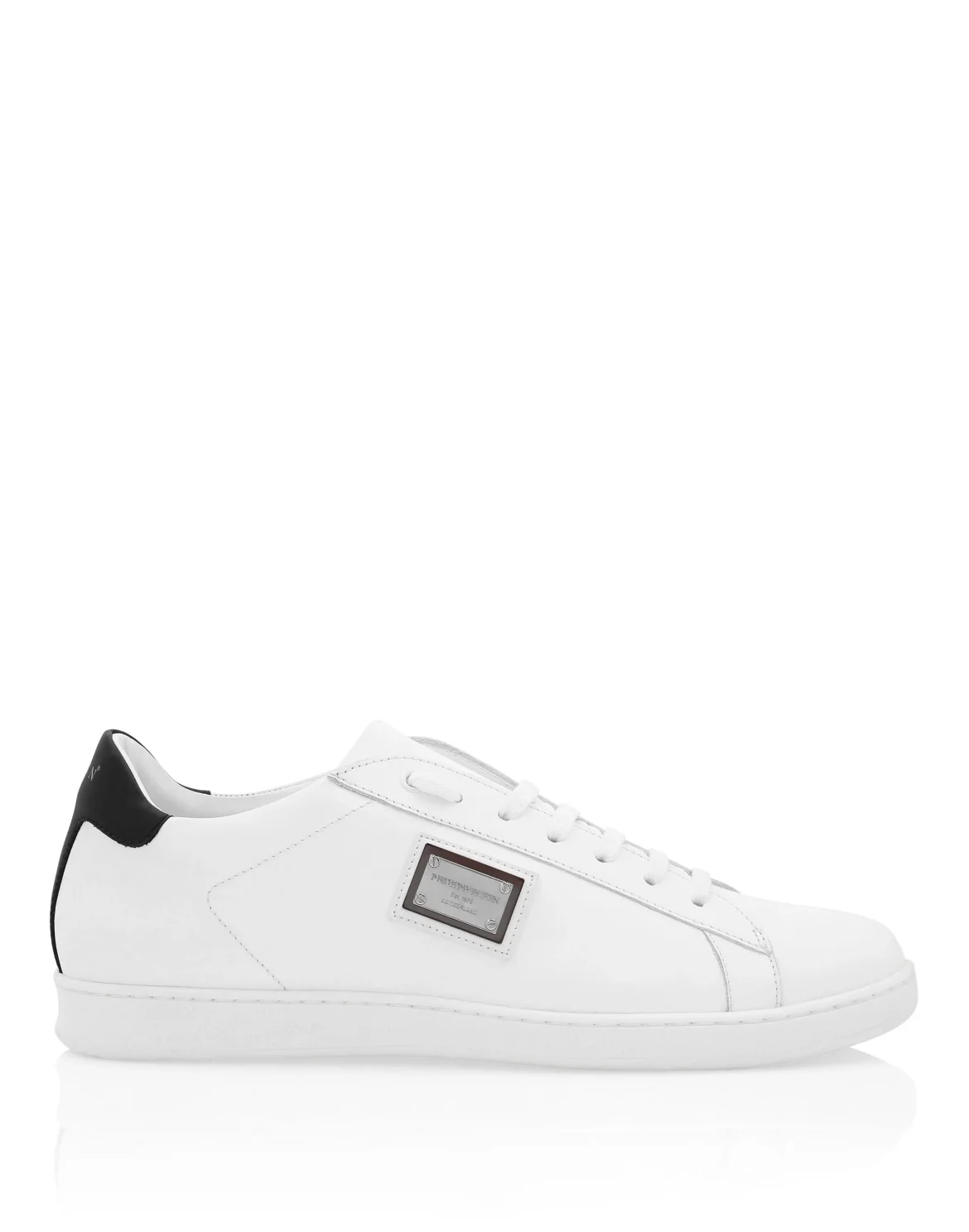 Leather Lo-Top Sneakers Philipp Plein TM, цвет: Белый