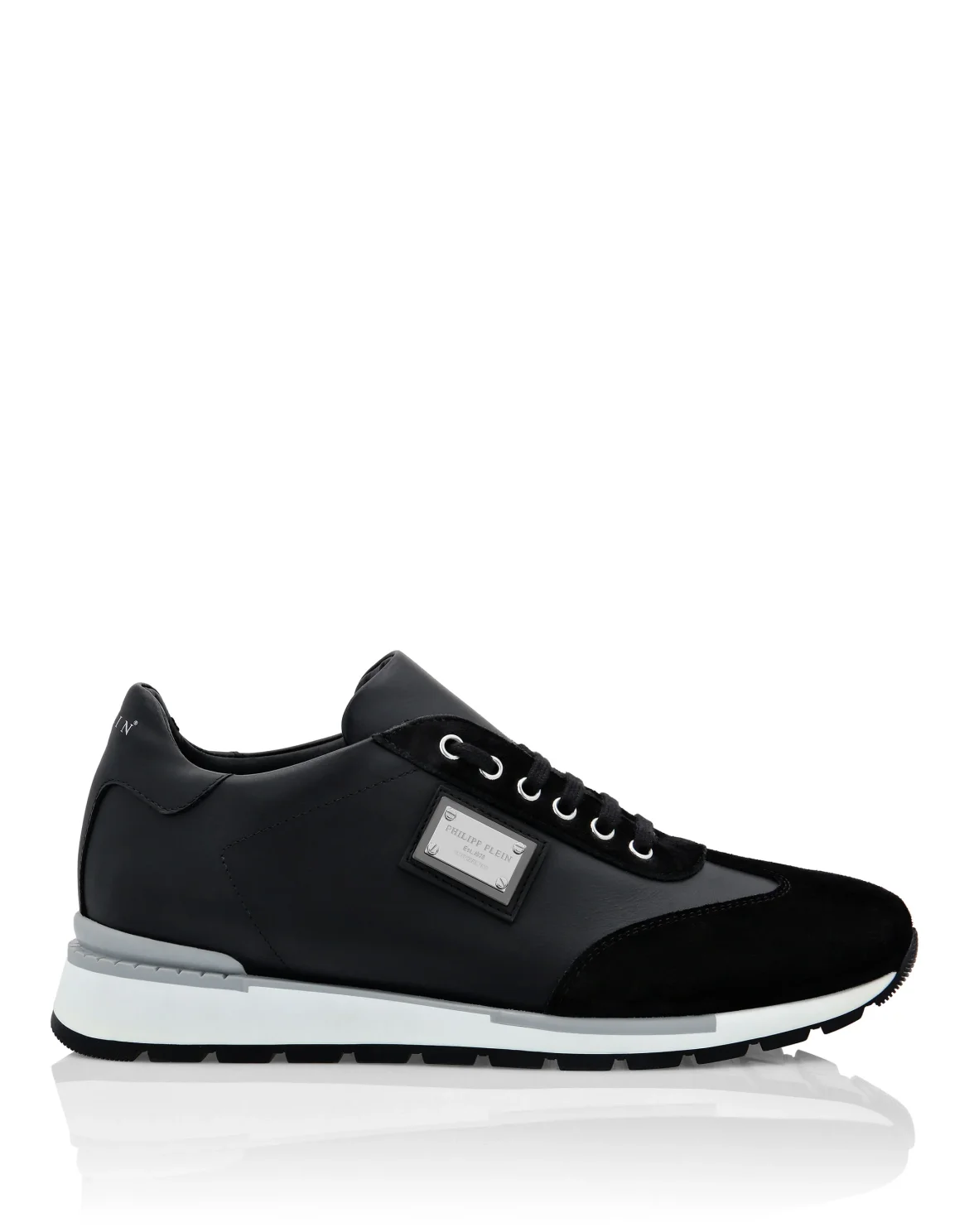 Leather Runner Philipp Plein TM, цвет: Черный