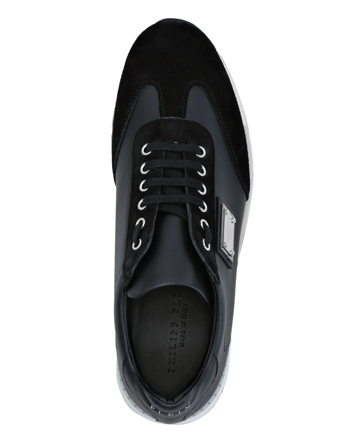 Leather Runner Philipp Plein TM, цвет: Черный
