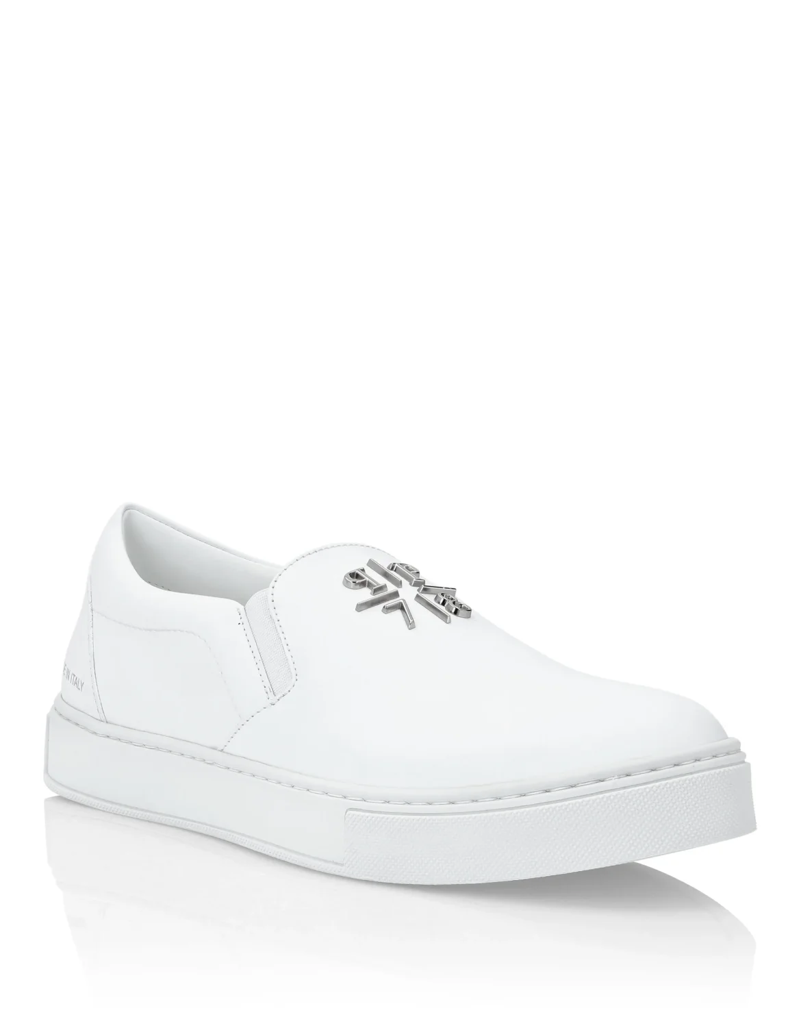 Leather Slip On Philipp Plein TM, цвет: Белый