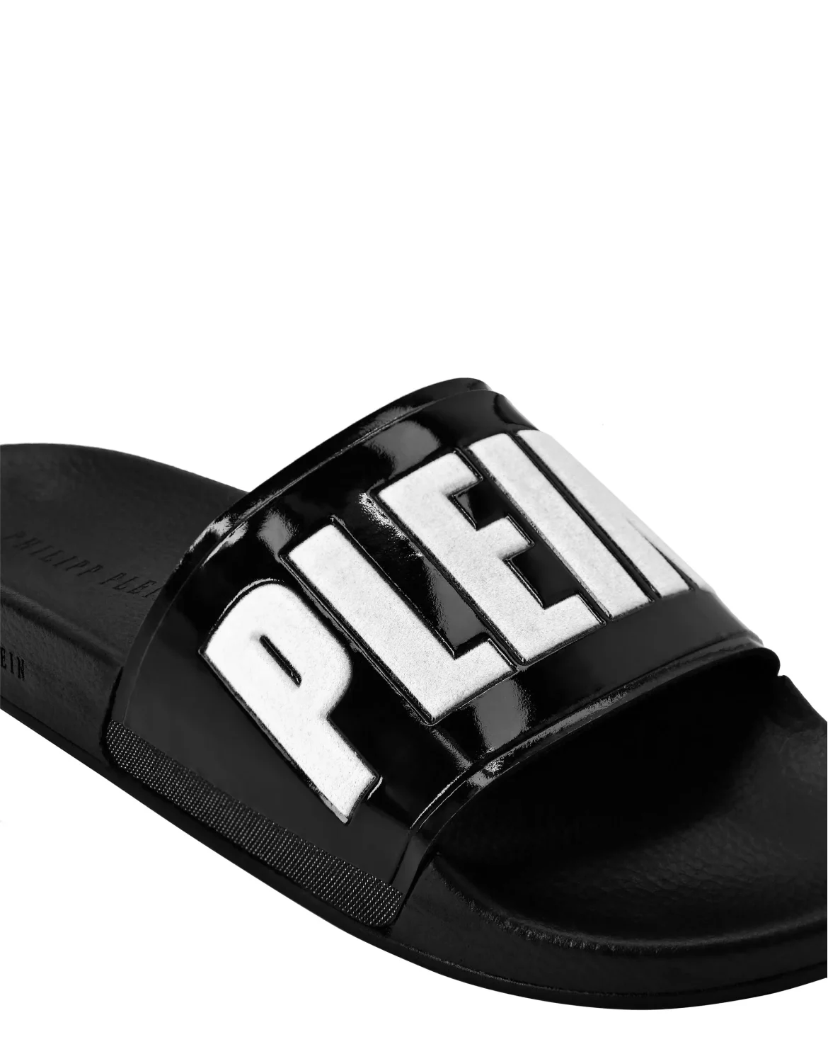 Flat gummy sandals Philipp Plein TM, цвет: Черный