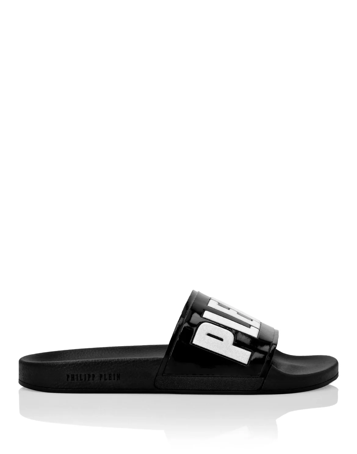 Flat gummy sandals Philipp Plein TM, цвет: Черный