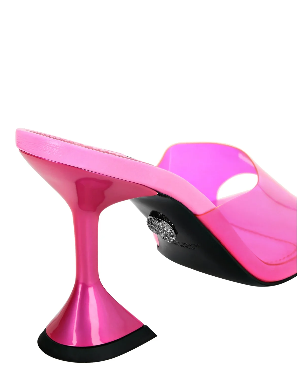Sandals in pvc Mid Heels Iconic Plein, цвет: Розовый