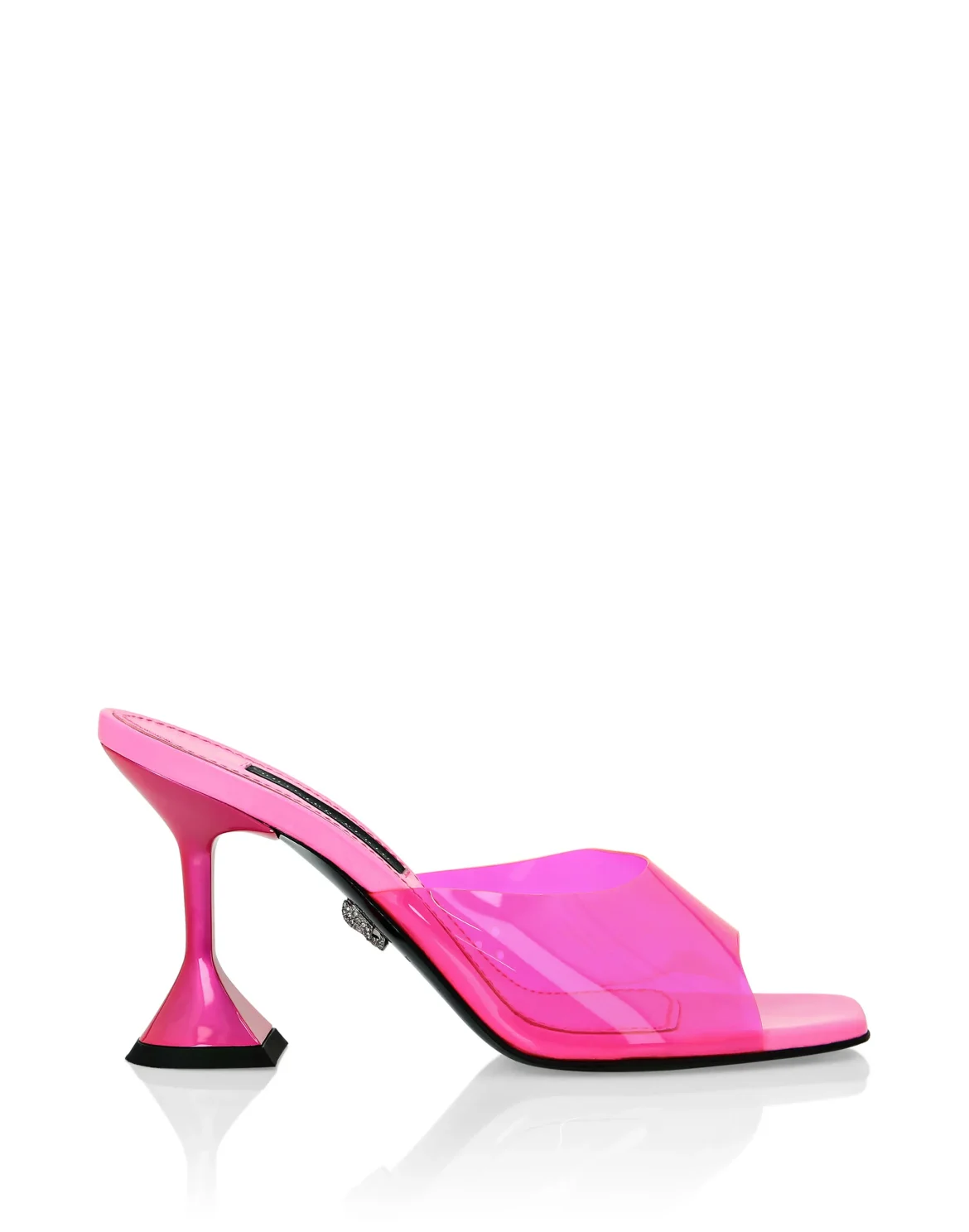 Sandals in pvc Mid Heels Iconic Plein, цвет: Розовый