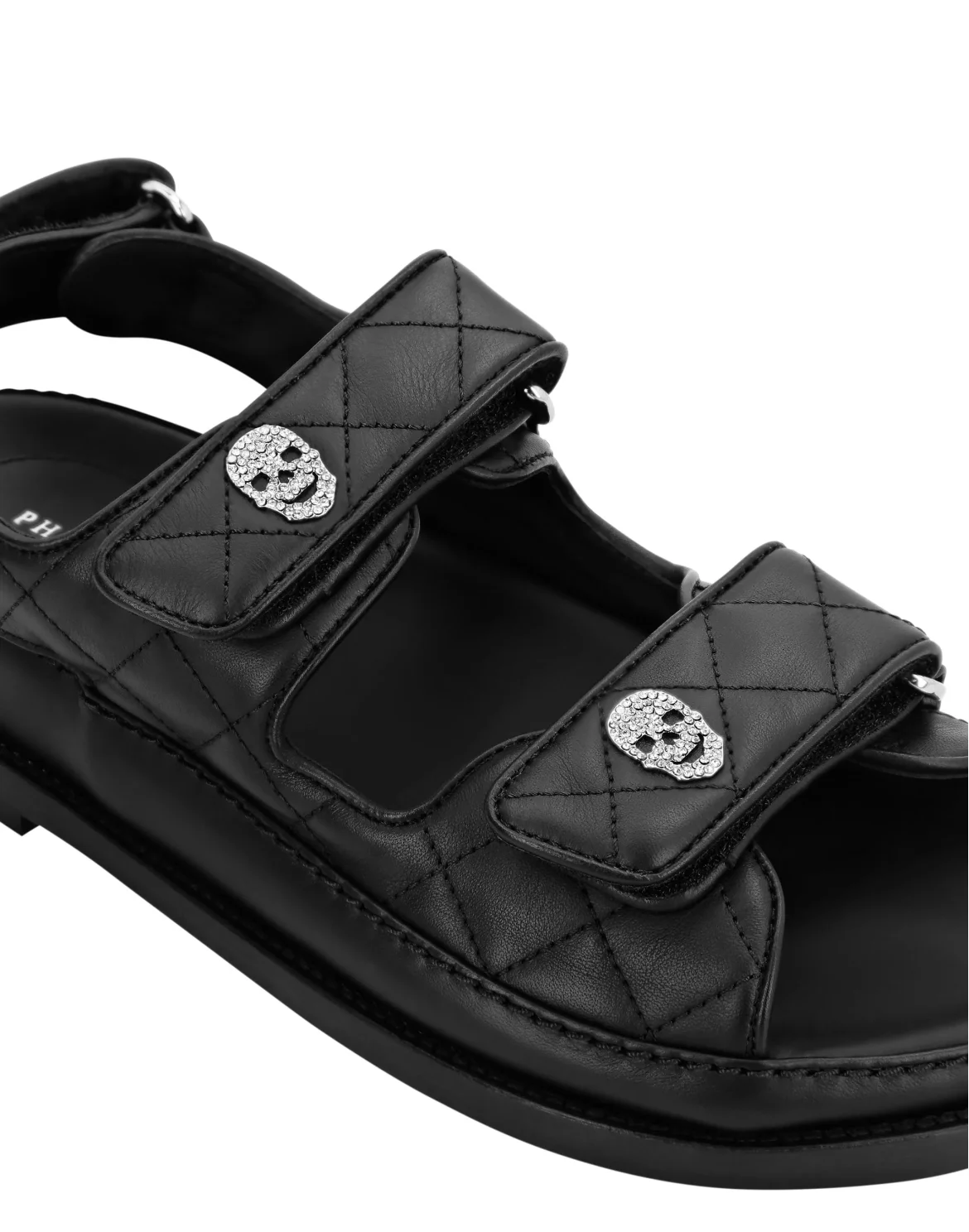 Sandals Flat Skull, цвет: Черный