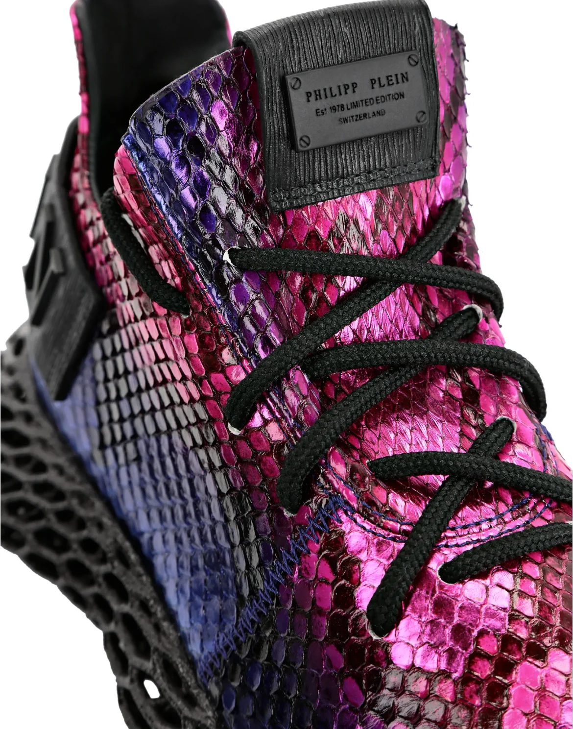RUNNER SNEAKERS $KELETON PYTHON LUXURY, цвет: Фиолетовый