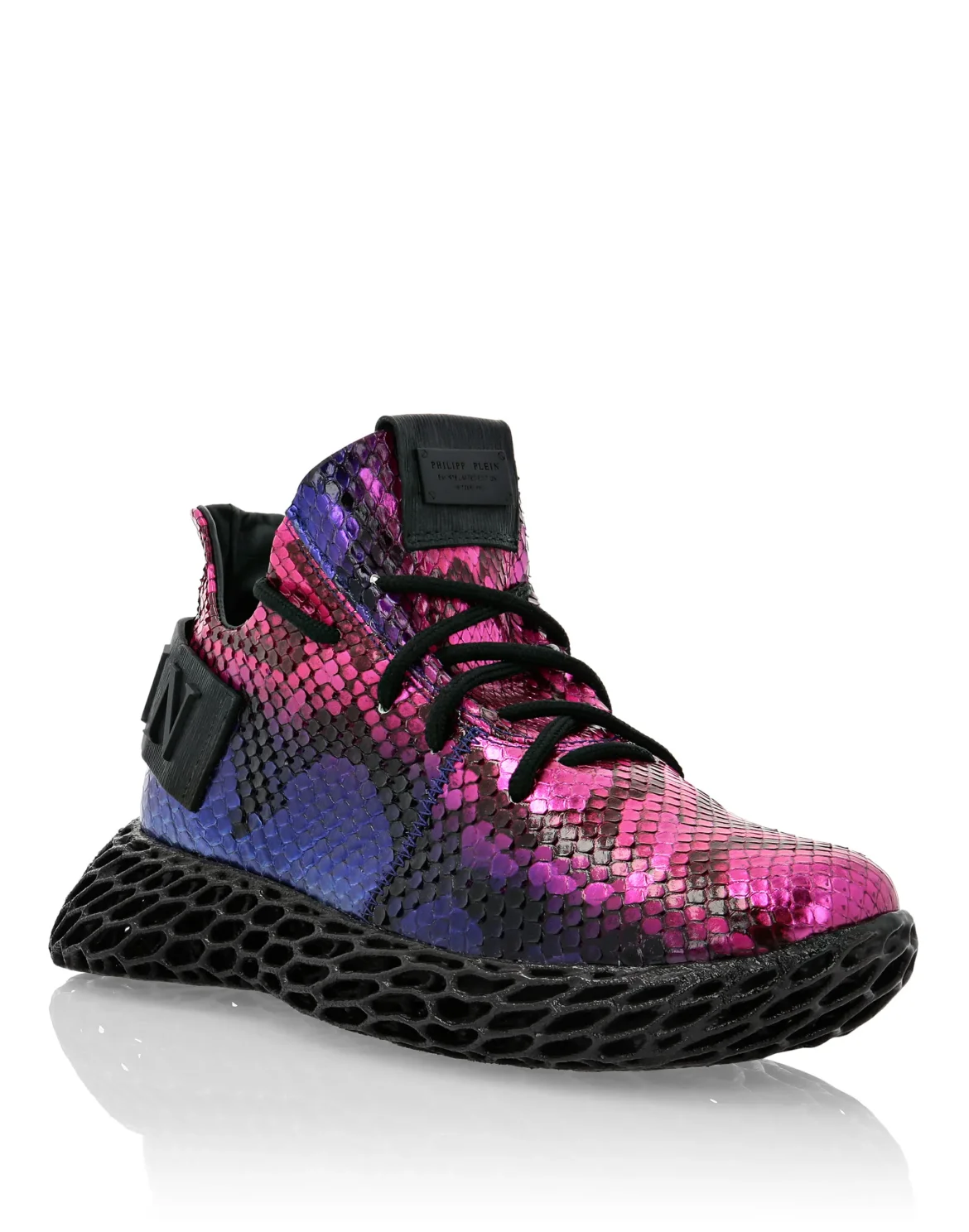 RUNNER SNEAKERS $KELETON PYTHON LUXURY, цвет: Фиолетовый