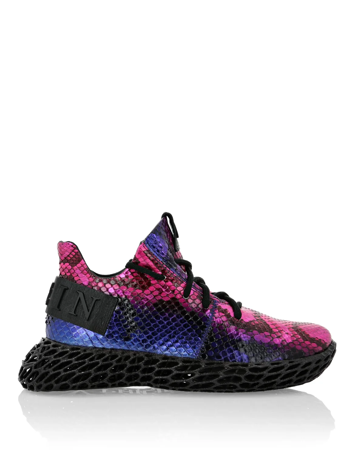RUNNER SNEAKERS $KELETON PYTHON LUXURY, цвет: Фиолетовый