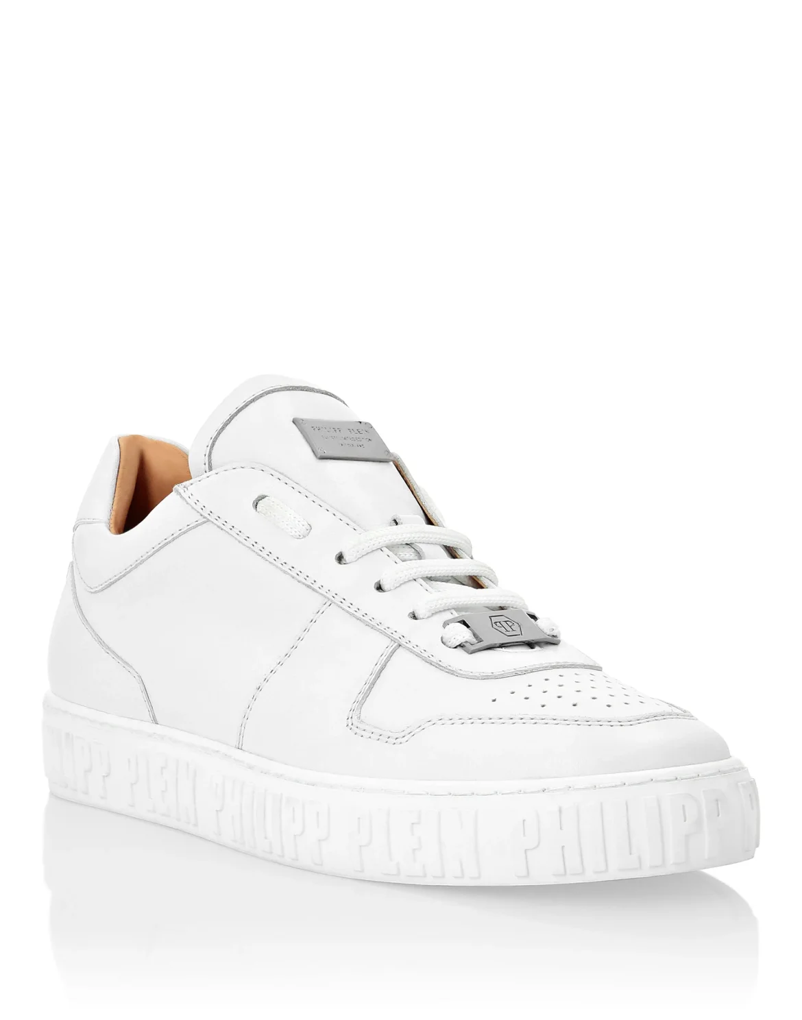 Leather Lo-Top Sneakers King Power, цвет: Белый
