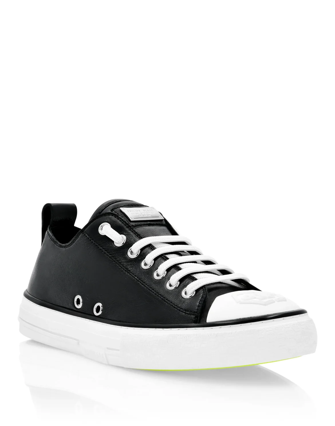 Laminated Leather Lo-Top Sneakers Megastar, цвет: Черный
