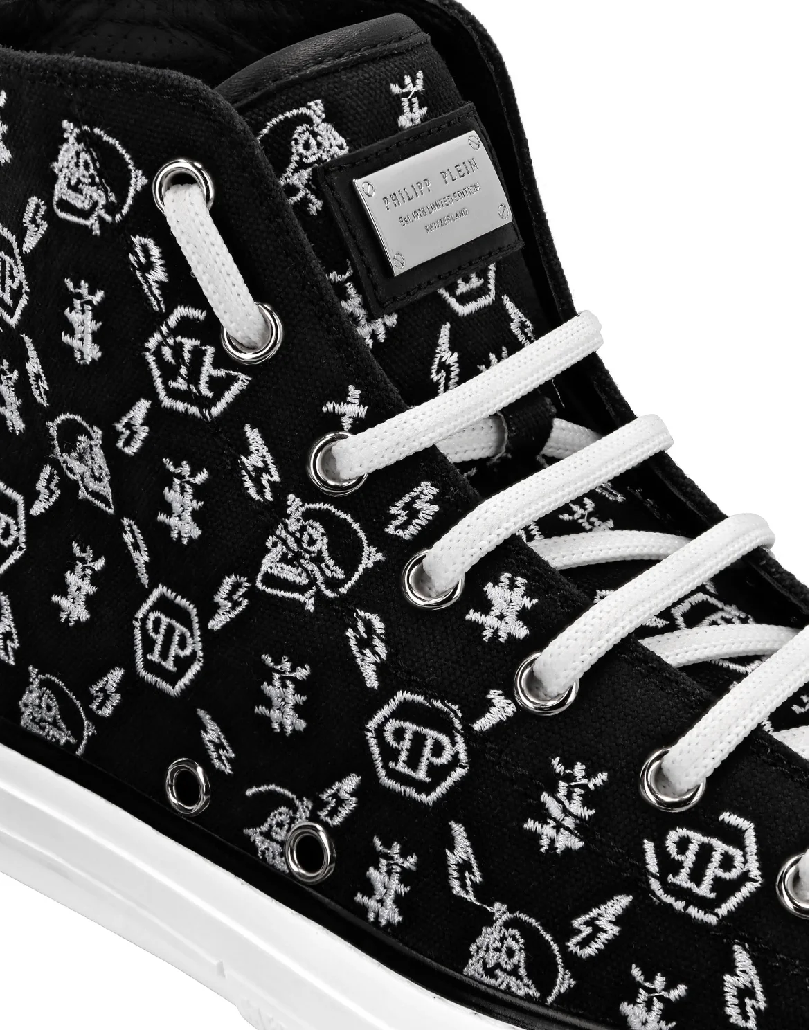 Canvas Hi-Top Sneakers Megastar, цвет: Черный