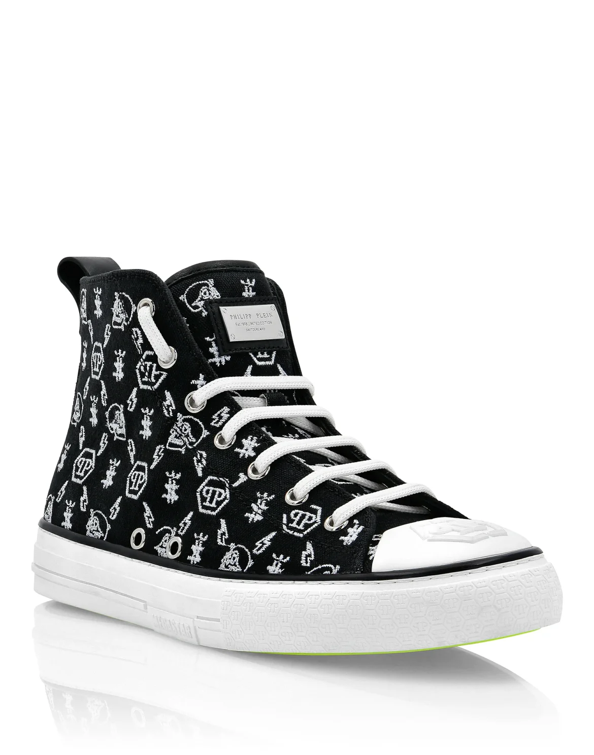 Canvas Hi-Top Sneakers Megastar, цвет: Черный