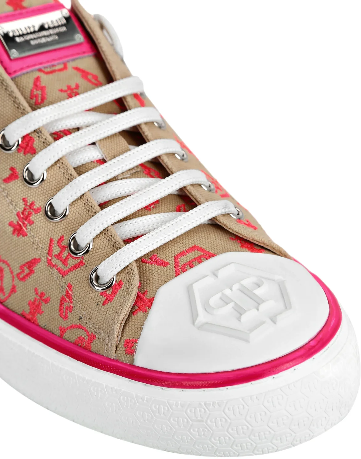 Canvas Lo-Top Sneakers Megastar, цвет: Бежевый