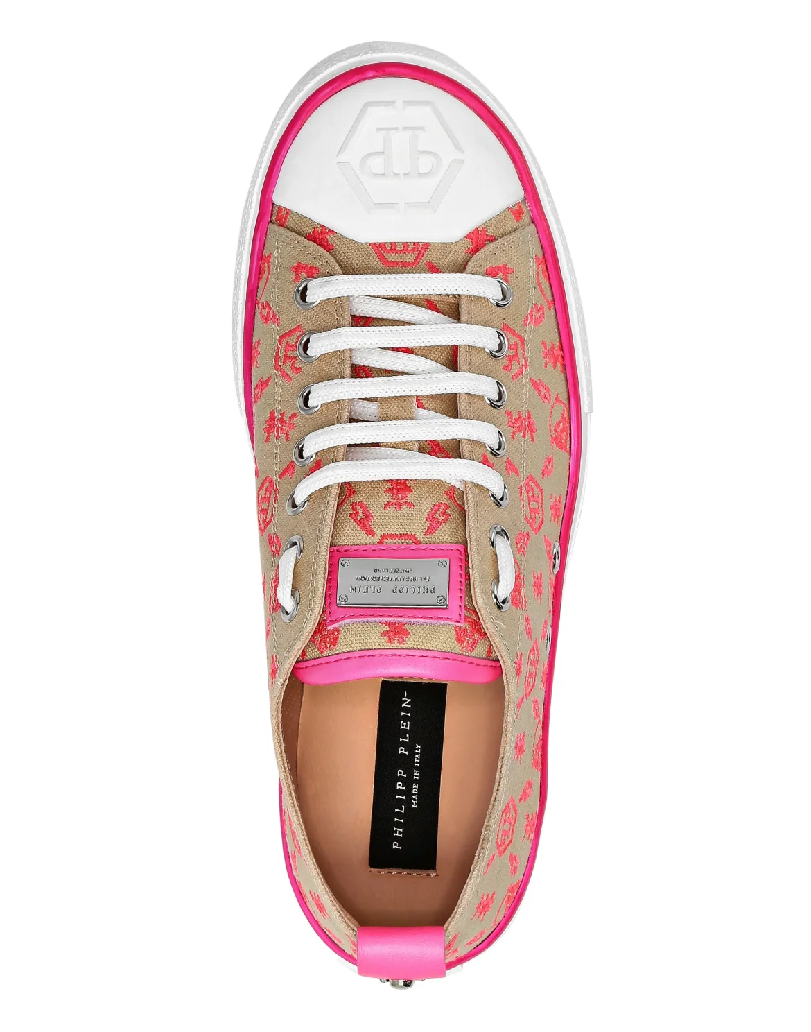 Canvas Lo-Top Sneakers Megastar, цвет: Бежевый