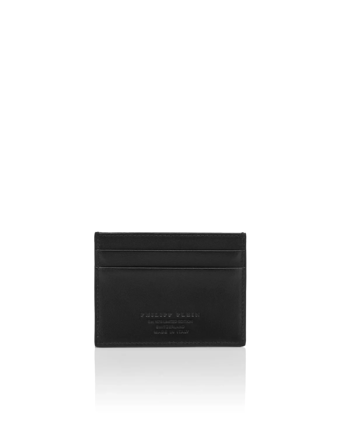 Leather Credit Cards Holder Hexagon, цвет: Черный