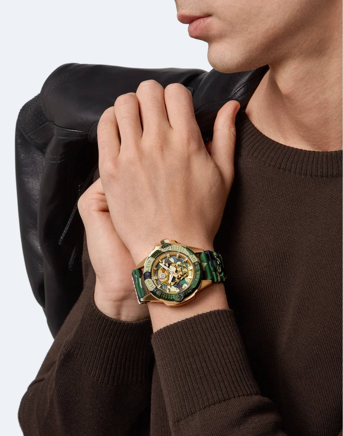 THE $KULL TITAN CAMOUFLAGE Watch, цвет: Золотой