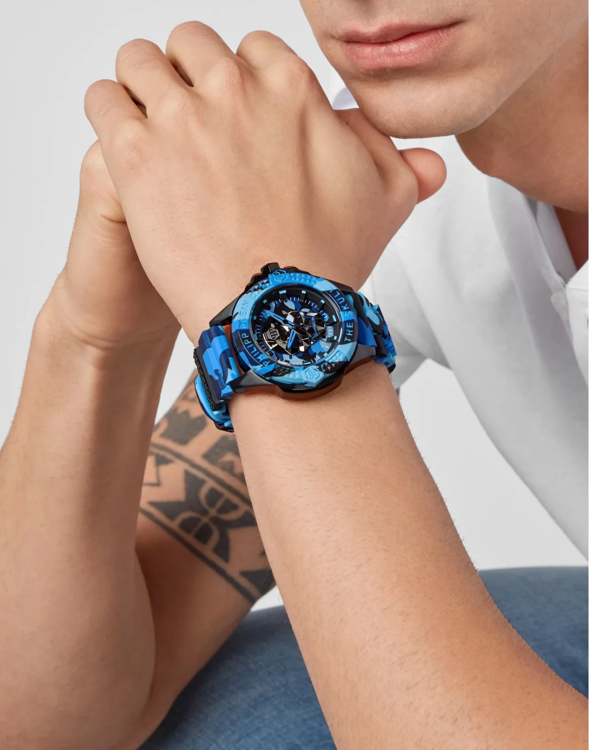 THE $KULL TITAN CAMOUFLAGE Watch, цвет: Серый
