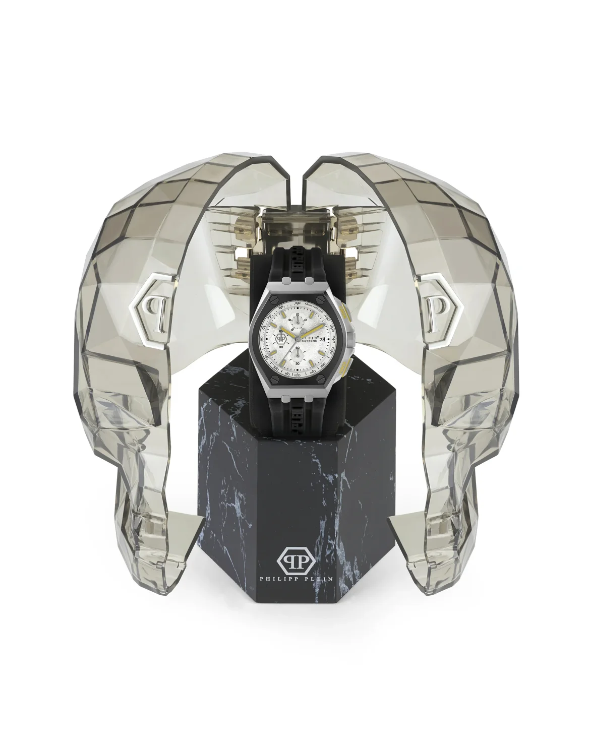 PLEIN EXTREME HURRICANE SILVER Watch, цвет: Серебристый