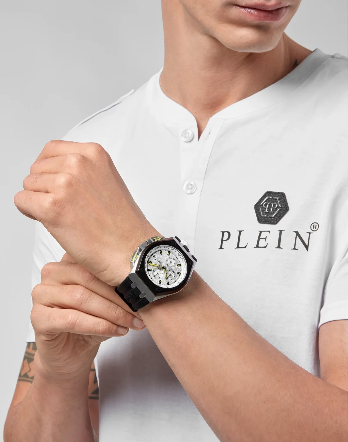 PLEIN EXTREME HURRICANE SILVER Watch, цвет: Серебристый