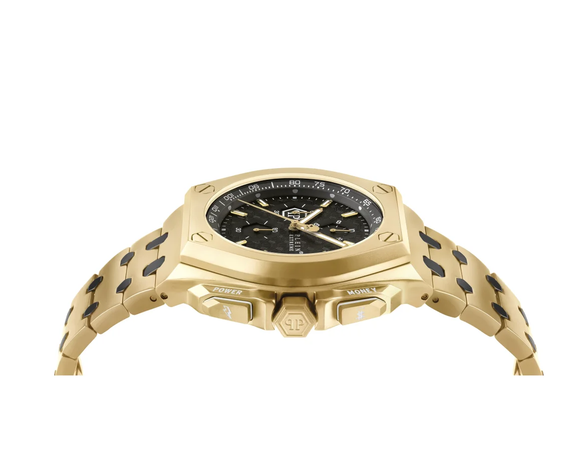 PLEIN EXTREME HURRICANE GOLD Watch, цвет: Золотой