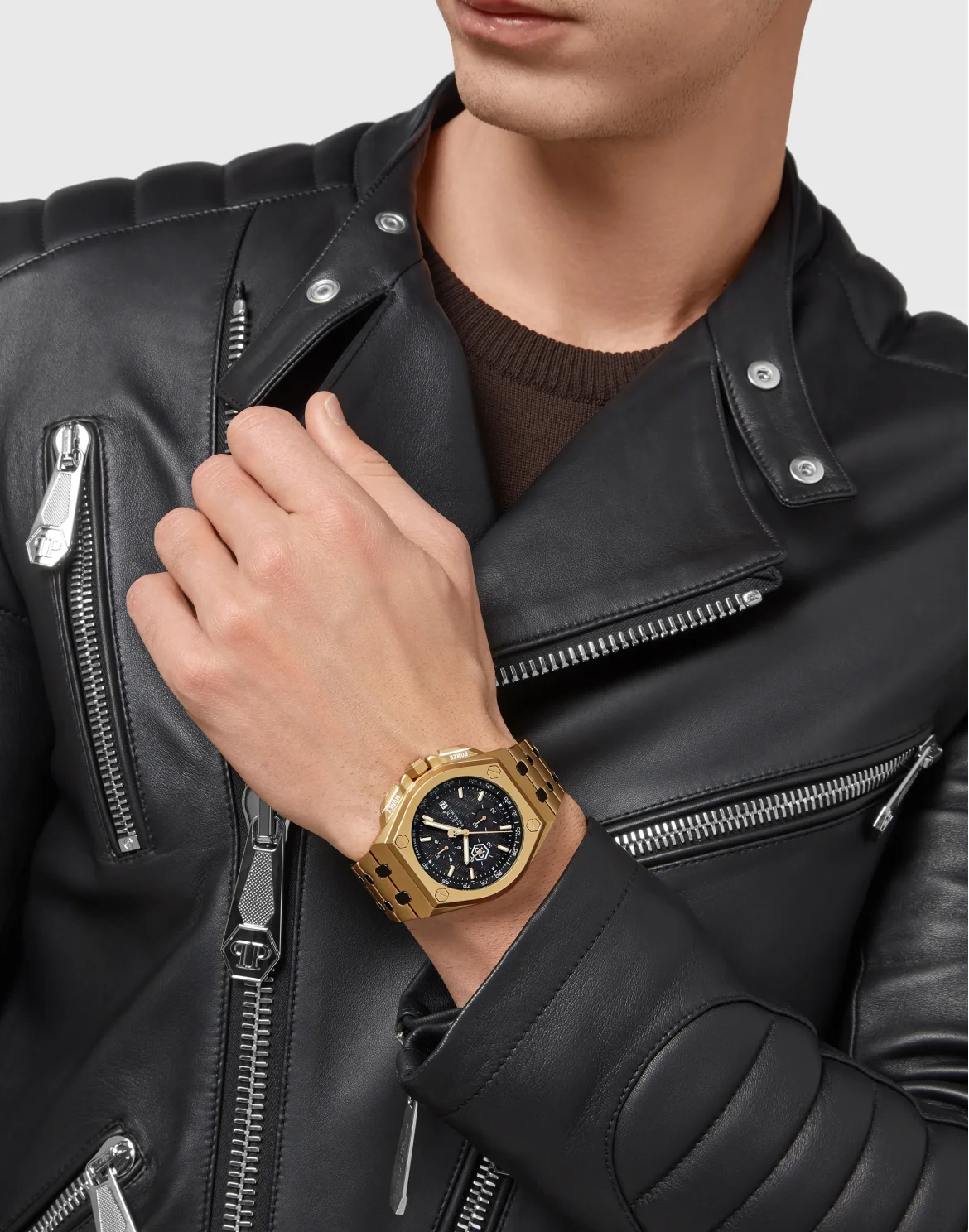 PLEIN EXTREME HURRICANE GOLD Watch, цвет: Золотой