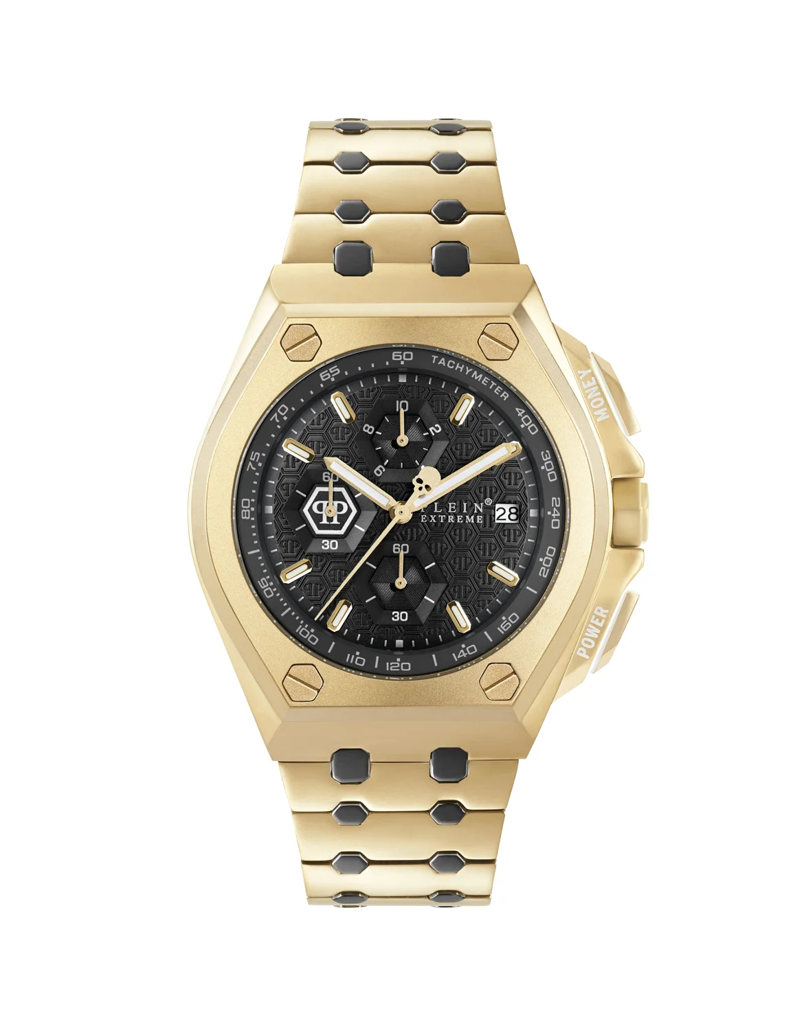 PLEIN EXTREME HURRICANE GOLD Watch, цвет: Золотой
